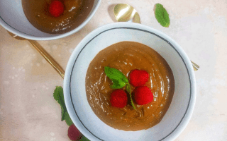 Decadent Vegan Chocolate Pudding with Bananas